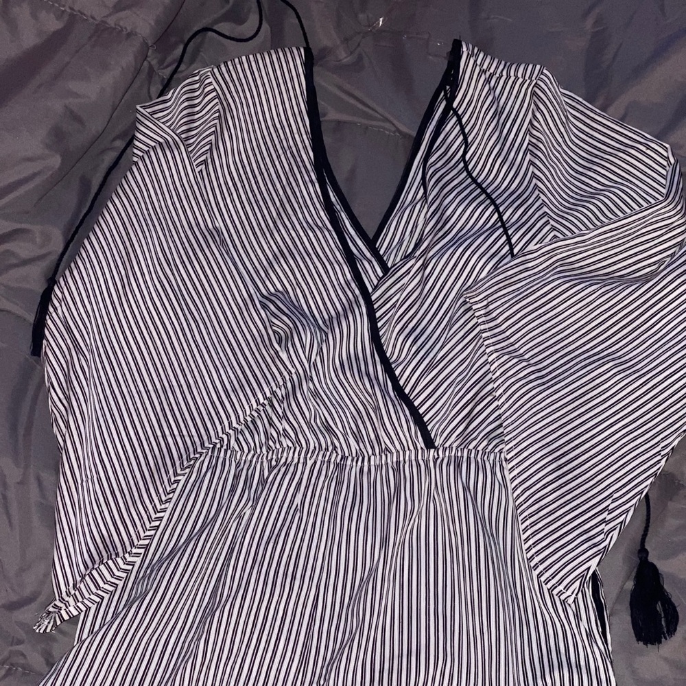 Striped romper
